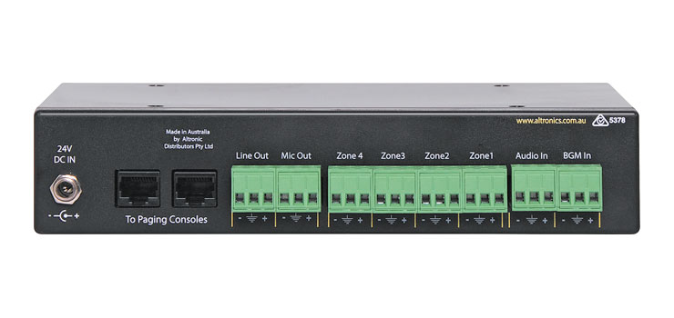 4 Zone Paging Relay Box To Suit A4660