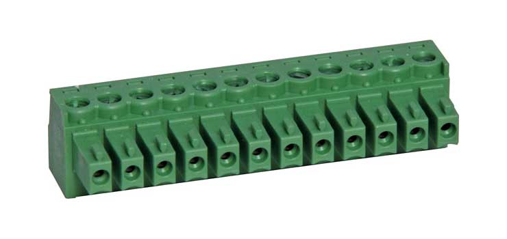 12 Way 3.81mm Pluggable Terminal Plug