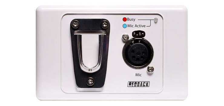 5 Pin XLR Supermarket Microphone Transmitter Wallplate