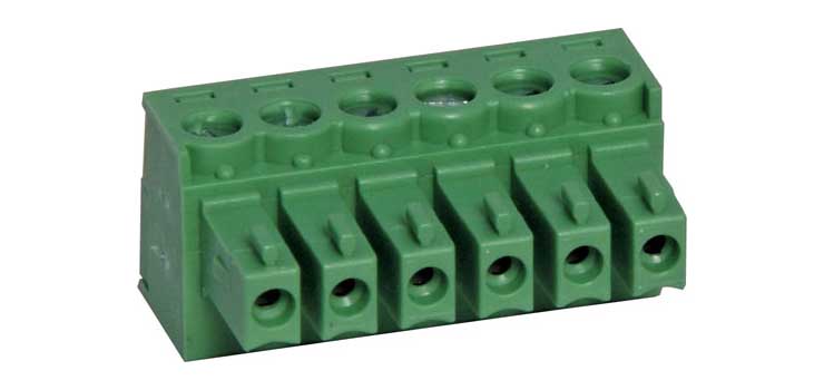 6 Way 3.81mm Pluggable Terminal Plug