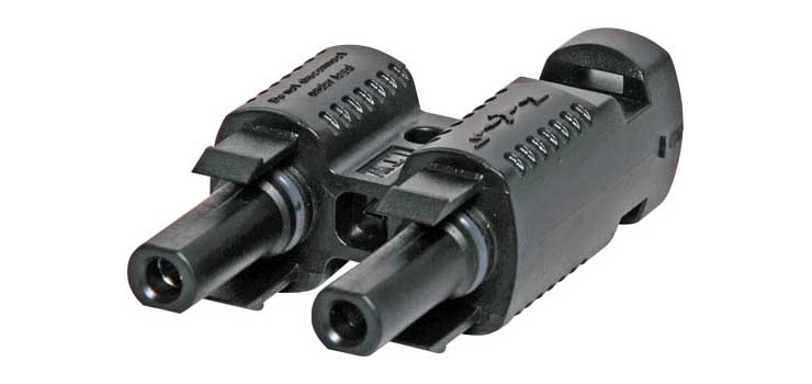 IP67 MC4 Style Solar Panel 30A Dual Line Socket Adapter
