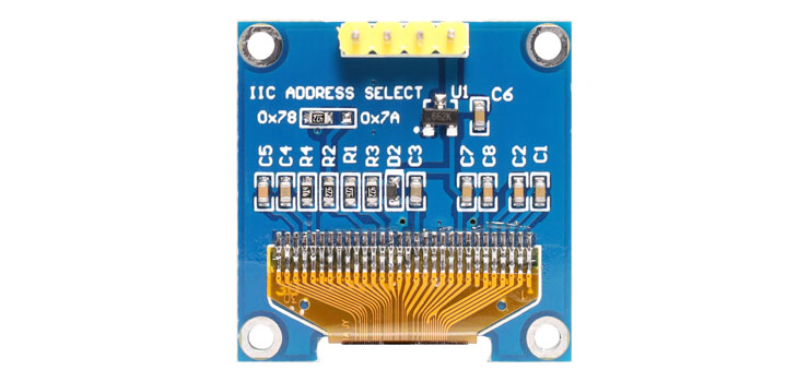 128x64 Monochrome 0.96 Inch I2C OLED Display Module