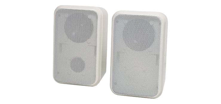 IP Wall Speaker Pair With Bluetooth & Wireless Mic Receiver