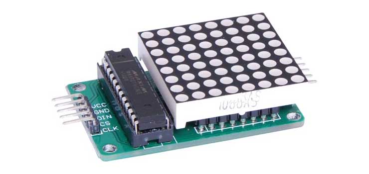 8x8 Red LED Matrix Breakout Board