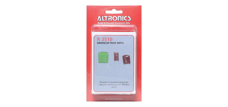 Assorted Greencap Capacitors 50Pcs