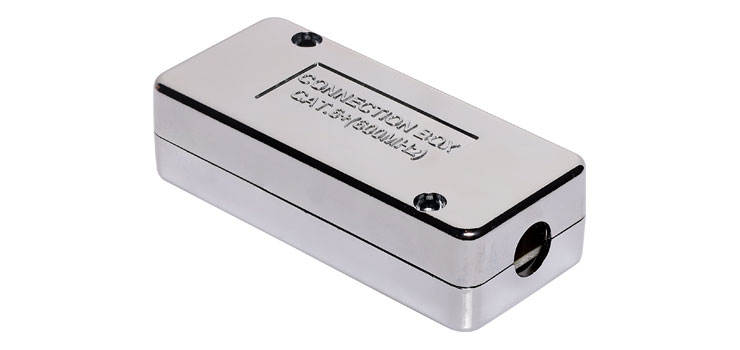 Surface Mount Shielded Cat6A RJ45 Joiner Box