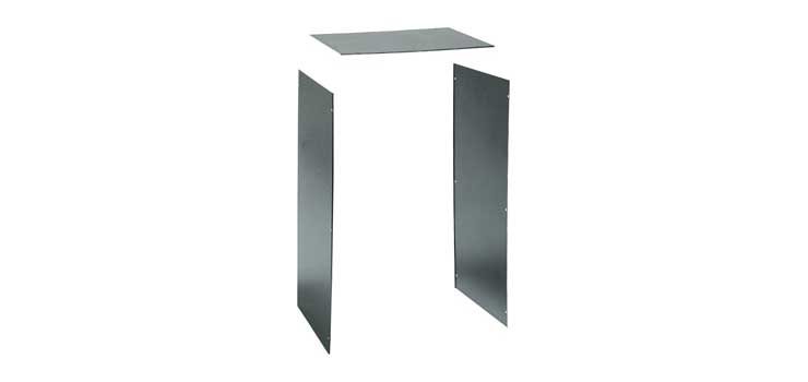 12U 450mm Deep 19" Rack Frame Panel Set