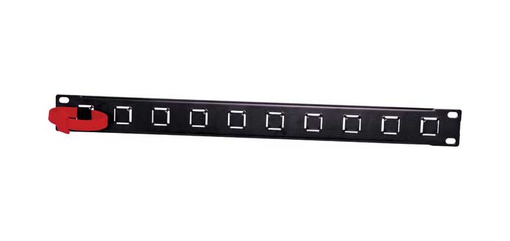 19" 1U  Rack Panel Cable Support