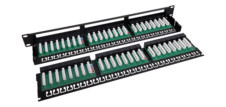 48 Port 1RU Enhanced Cat6 Patch Panel
