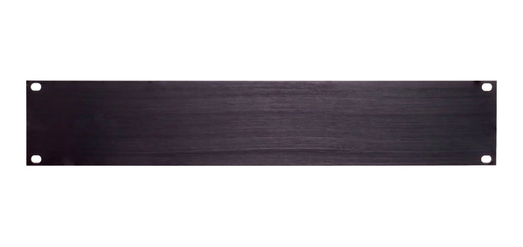 3U Black Anodised Aluminium 19" Rack Panel