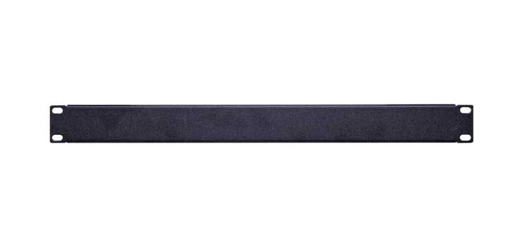 1U / 1RU Black Steel 19" Rack Blanking Panel