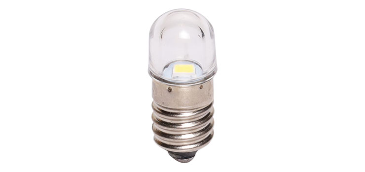 3V LED E10 Cool White MES Globe