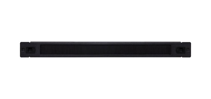 1U / 1RU Brush Entry Cable Snap In 19" Rack Blanking Panel