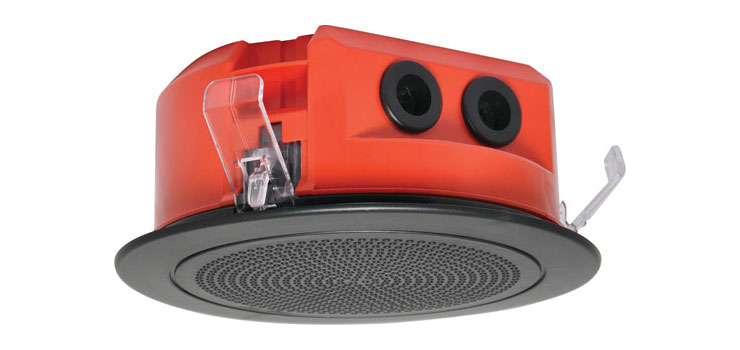 100mm 100V 5W Ceiling EWIS Speaker Black Grille