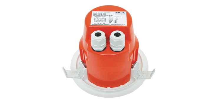 100mm 100V 5W Ceiling EWIS Speaker White Plastic Grille