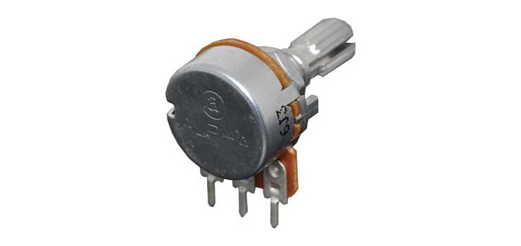 5k Lin 18T Spline 16mm Single Horizontal PCB Pot