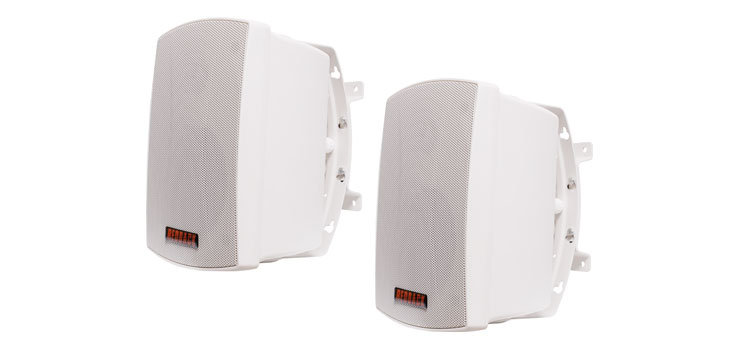 30W 8 Ohm 100V Wall Mount White Speaker Pair