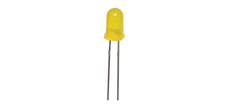 Yellow 80mcd 5mm LED