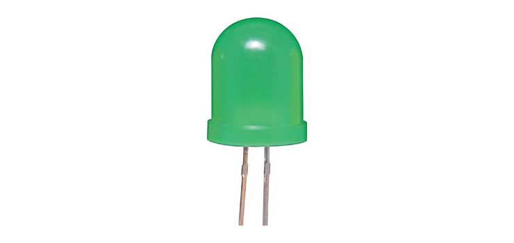 Green 100mcd 10mm LED