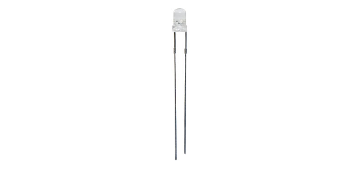 White 2000mcd 3mm LED