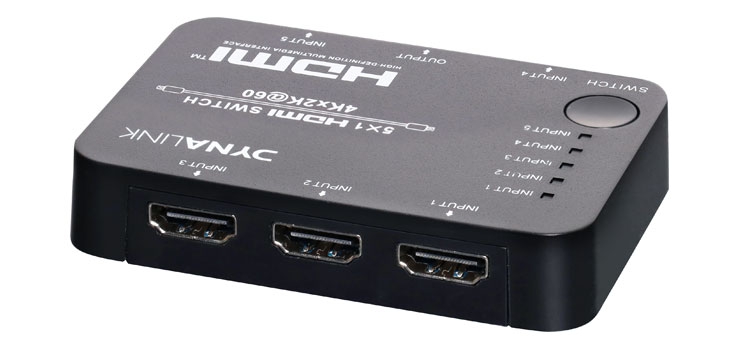 18Gbps 5 Way HDMI Switcher