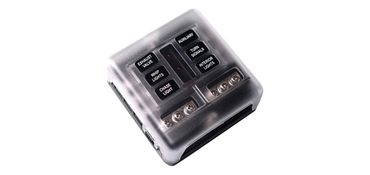 Blade Fuse Panel 6 Way With LED
