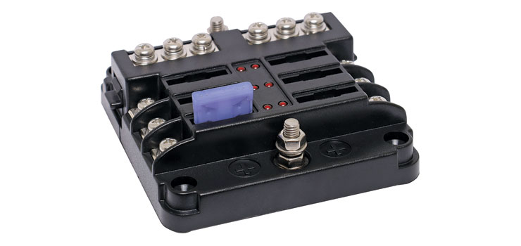 Blade Fuse Panel 6 Way With LED