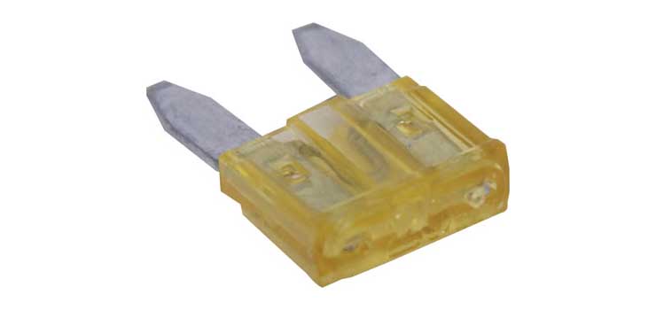 20A Yellow Mini Blade Fuse